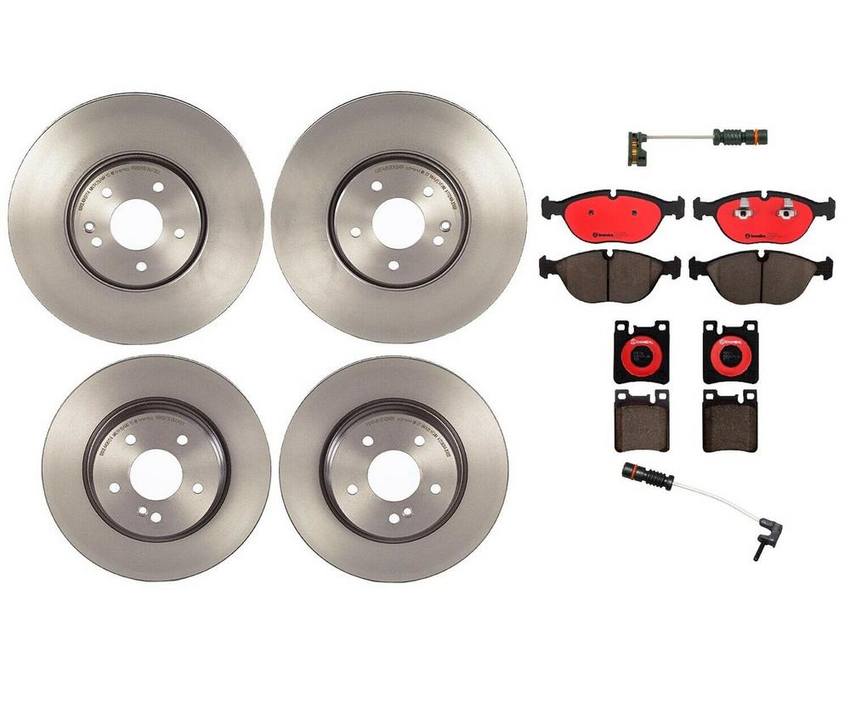 Brembo Brake Pads and Rotors Kit - Front and Rear (330mm/300mm) (Ceramic)